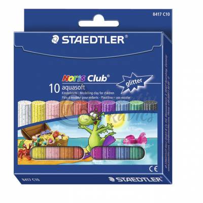 Staedtler glitter gyurma vízen úszó aquasoft 10 db-os