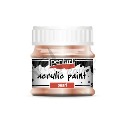 Gyöngyház akrilfesték 50 ml barack