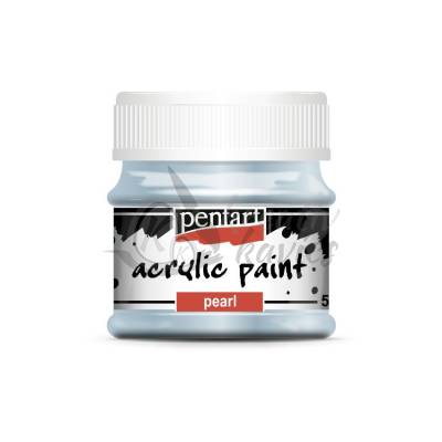 Gyöngyház akrilfesték 50 ml kék