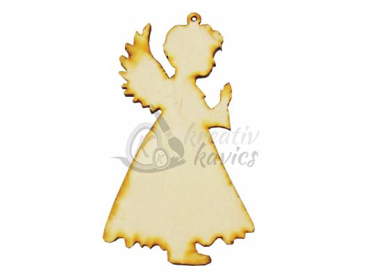 Fafigura angyal 10 cm