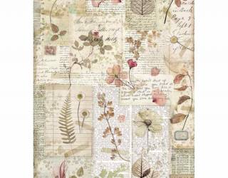 Dekupázs rizspapír A4 csom. - Préselt virágok