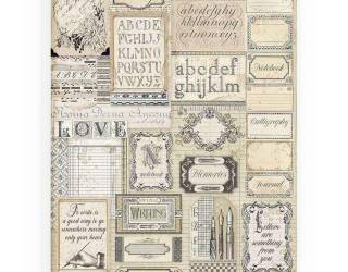 Dekupázs rizspapír A3 csom. - Kézírás