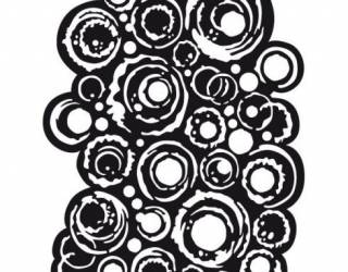 Stencil TD méret 20 x 15 cm / 0,2 mm - Buborékok