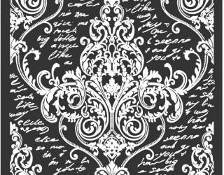 Stencil TD méret 20 x 25 cm / 0,5 mm - Díszítés és írás