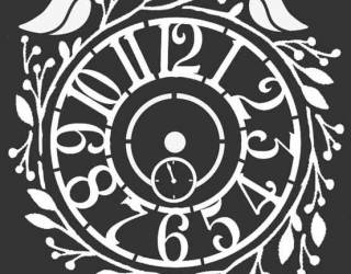 Stencil TD méret 18 x 18 cm / 0,5 mm - Óra