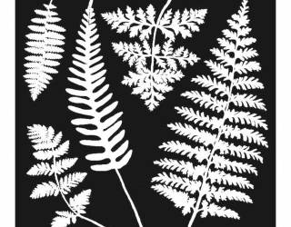 Stencil TD méret 18 x 18 cm / 0,5 mm - Levelek