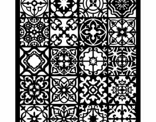 Stencil TD méret 20x25 cm/ 0,5mm - Cement minta