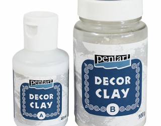 Decor clay szett, 100 g + 40 ml