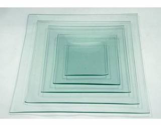 Üvegtál négyszögletes 30x30 cm-es