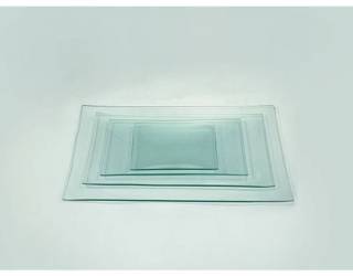 Üvegtál téglalap 22x40 cm-es