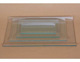 Üvegtál hajlított 18X9 cm-es