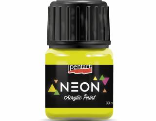 Neon akrilfesték 30 ml sárga