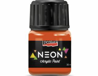 Neon akrilfesték 30 ml narancs