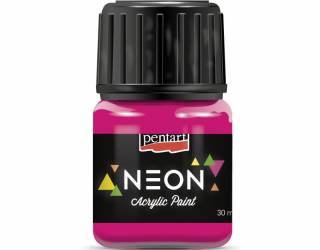 Neon akrilfesték 30 ml pink