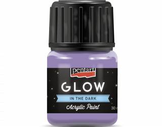 GLOW sötétben világító akrilfesték 30 ml lila