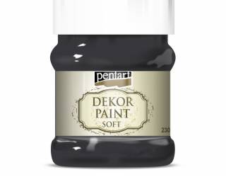 Dekorfesték lágy 230 ml fekete