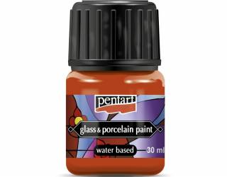Üveg és porcelánfesték 30 ml narancs