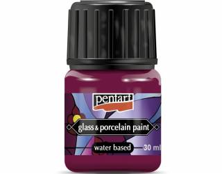 Üveg és porcelánfesték 30 ml magenta