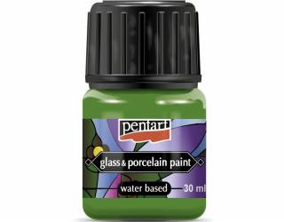 Üveg és porcelánfesték 30 ml zöld