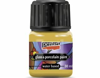 Üveg és porcelánfesték 30 ml arany
