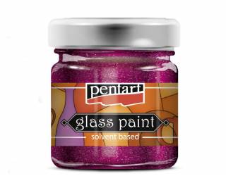 Üvegfesték 30 ml csillogó pink