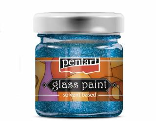 Üvegfesték 30 ml csillogó kék