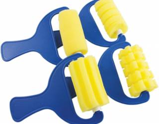 Szivacsecset-szett, hengeres, 4 db-os