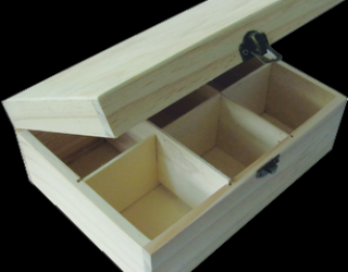 Teafilter tartó, 6 rekeszes, 23 x 16 x 9 cm