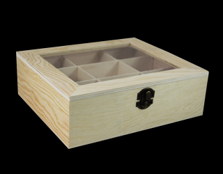 Teafilter tartó, 9 rekeszes 22 x 19 x 7 cm