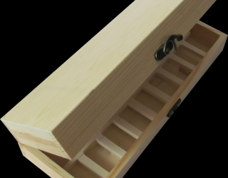 Teafilter tartó, 18 rekeszes, 29 x 10,5 x 6,5 cm