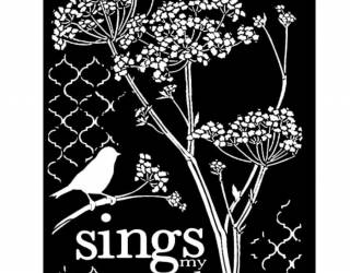 Stencil TD méret 20x25 cm/ 0,5 mm - Kismadár