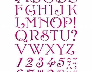 Stencil G méret 21x29,7 cm -ABC