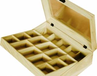 Tárolódoboz, dupla szintes, átlátszó tetős 30 x 19,5 x 10 cm