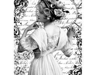 Dekupázs rizspapír A4 csom. - Romantic woman