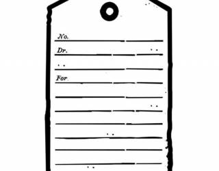 Akril pecsételő 7 x 11 cm Tag