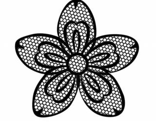 Akril pecsételő 10 x 10 cm - Flower