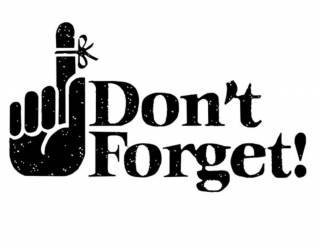 Akril pecsételő 5 x 7 cm Don't forget