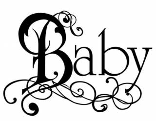 Akril pecsételő 5 x 7 cm Baby