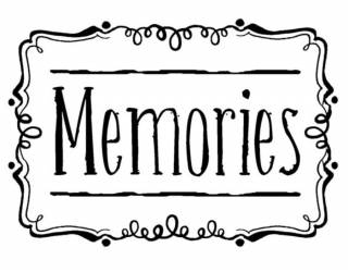 Akril pecsételő 5 x 7 cm Memories