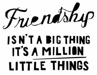 Akril pecsételő 5 x 7 cm - barátság-mondás angolul