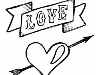 Akril pecsételő 5 x 7 cm - LOVE