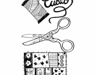 Akril pecsételő 7 x 11 cm kreatív varrás