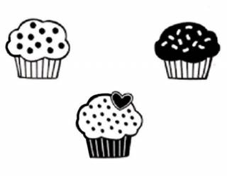 Akril pecsételő 5 x 7 cm Cup cake