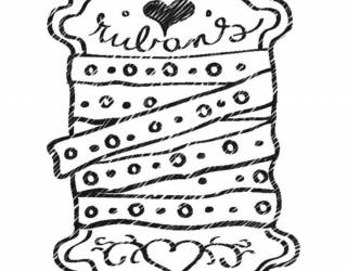 Akril pecsételő 5 x 7 cm Rubans