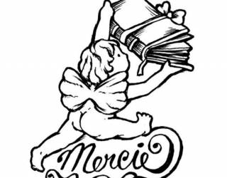 Akril pecsételő 5 x 7 cm Merci