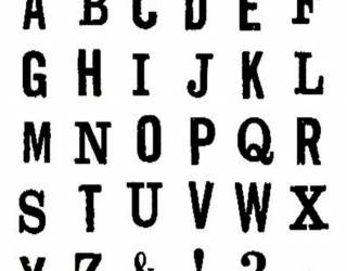 30 vékony pecsételő - Capital - kicsi méret cm.0,5