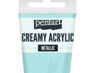 Krémes akrilfesték metál 60 ml türkiz