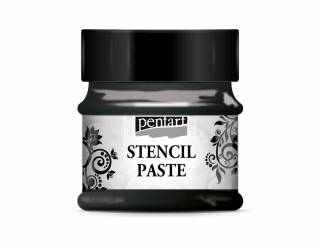 Stencilező paszta metál 50 ml fekete gyémánt