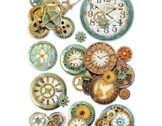 Dekupázs rizspapír A4 csom. - Fogaskerekek és órák