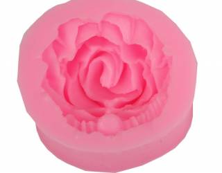 Szilikon nyomóforma, lágy - rózsa